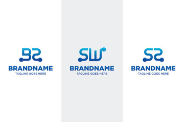 Letters BZ SW SZ Technology Logo, symbolizing innovation, digital growth, and connectivity