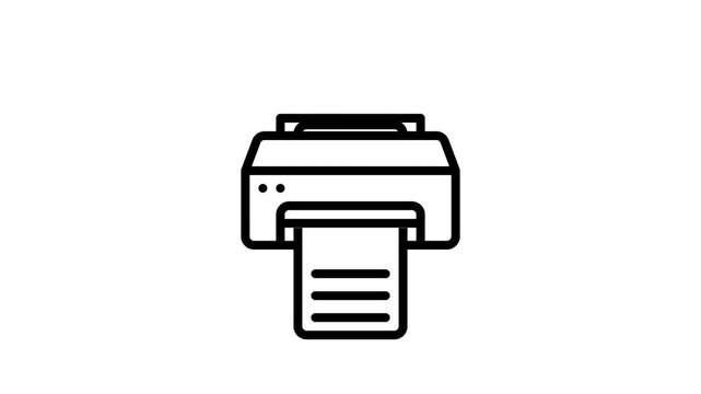 printer animated icon