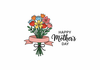 Minimalist Mother’s Day Heart Illustration