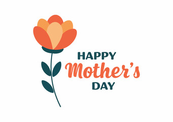 Happy Mother and Daughter Embracing with Flowers