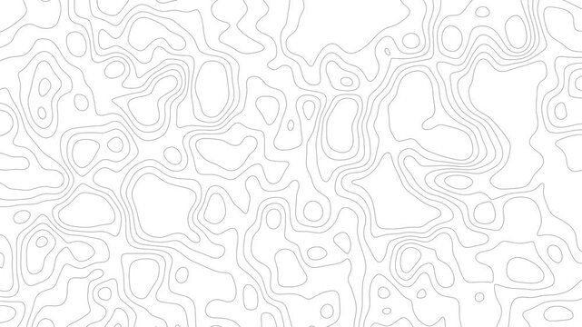 Abstract Contour Lines On Moving Background