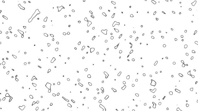 Abstract Lines And Shapes Changing Randomly