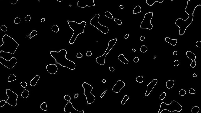 Black Ink Style Pattern Animation Loop