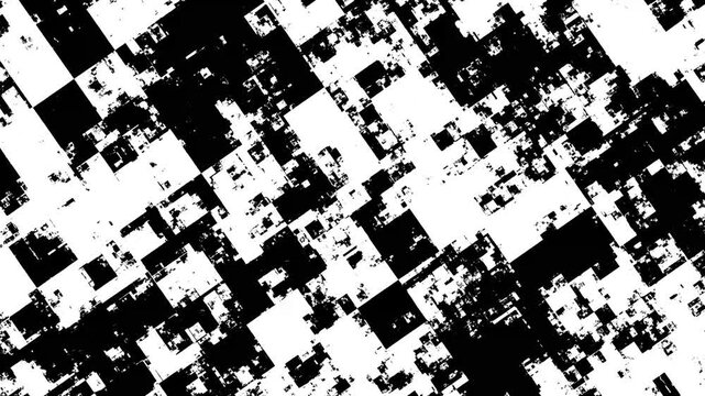 Morphing Abstract Landscape In Monochrome Colors
