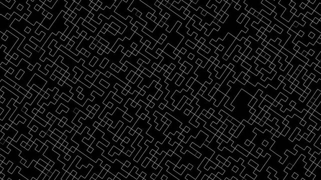Random Particle Dots Over Contour Map
