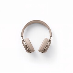Wireless headphones isolated on white background
