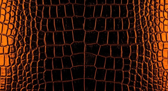 Reptilian Texture: A detailed close-up reveals the rugged and textured hide of a reptile, with intricate patterns and rich colors, embodying the primal beauty and raw essence of the natural world. - Powered by Adobe