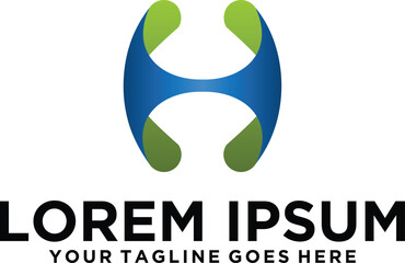 Modern letter H logo concept