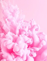 Obraz premium A vibrant cluster of delicate pink flowers with soft petals, elegantly arranged against a clean white background, creating a fresh and cheerful atmosphere.