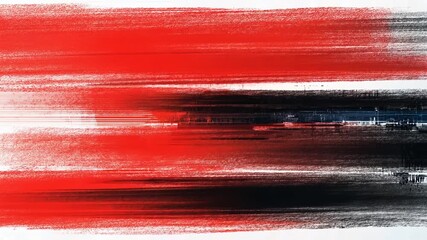 Abstract red and black brush strokes with texture - Powered by Adobe