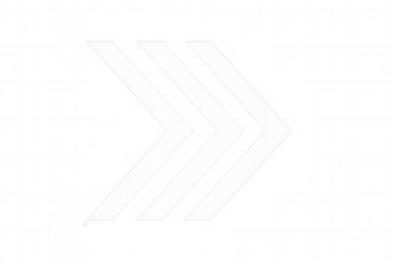 White chevron arrow icons pointing right, symbolizing speed, direction, and next steps on transparent background