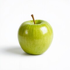 Fresh green apple isolated on white background