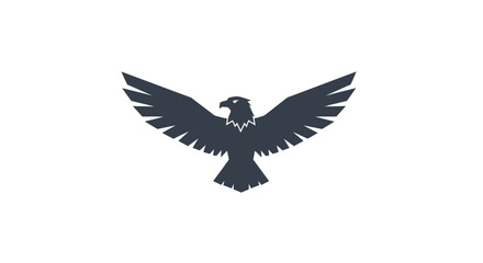 Elegant Eagle Logo Design with Powerful and Majestic Symbolism Represented in Flight