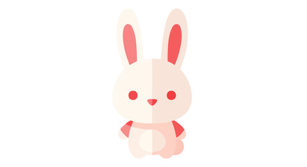 Fototapeta premium Cute cartoon bunny illustration perfect for easter themed designs and springtime projects