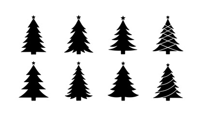 christmas trees set