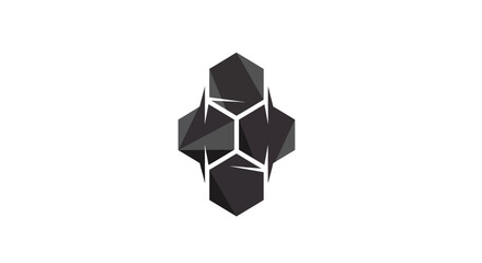 Abstract Geometric Logo with Hexagonal Elements for Modern Brand Identity and Design