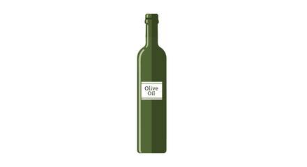 Elegant bottle of olive oil, symbol of mediterranean cuisine and healthy cooking