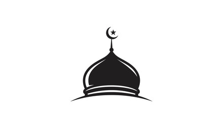Elegant Mosque Dome Silhouette: A Symbol of Islamic Faith and Architectural Heritage