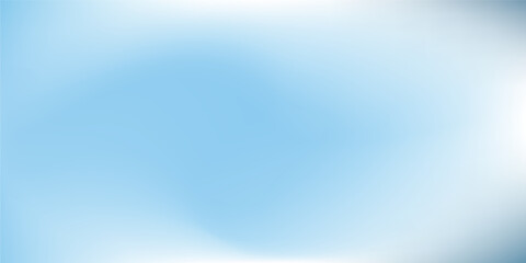 Sky Blue Gradient Vector Background. Abstract Light Blue Gradation Background. Soft Gradient Texture Banner Template. Modern Luxury Backdrop. Curve Layout Concept.