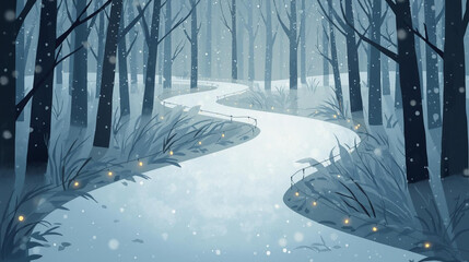 優しい冬のイルミネーション