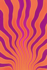 Abstract futuristic bold vibrant orange purple with digital line stripes art seamless pattern wallpaper background. 