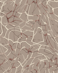 Abstract bear illustration all over print without a direction.Cute adorable kawaii allover seamless repeat pattern with happy narwhals, jellyfish, starfish and bubbles on a soft aqua turquoise	
