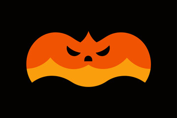 Black to Orange Soft Gradient Halloween Background