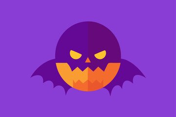 Purple Orange Blend Minimal Halloween Soft Gradient Wallpaper