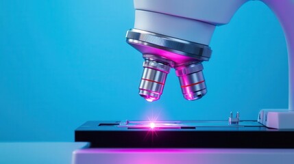 Precision robotic hand performing microsurgery under digital microscope