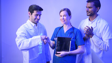 Portrait of doctors and medical professionals