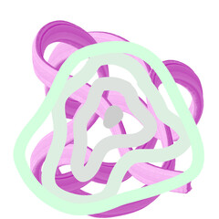 purple cabbage isolated on white background