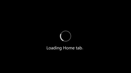 "Modern Loading Home Tab Animation with Circular Progress Bar on Dark Background | Minimal UI/UX Element for Mobile - Powered by Adobe