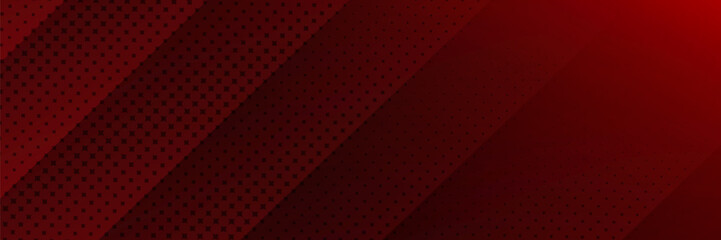 Dark red tech minimal background with abstract stripes and dots.