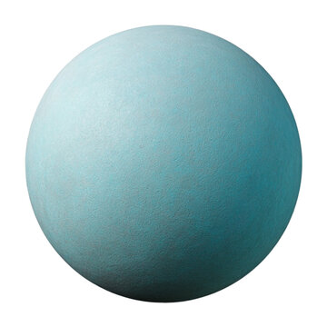 Vibrant blue uranus planet isolated for cosmic exploration and space visualizations