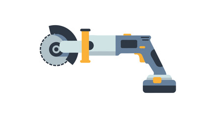 Cordless Angle Grinder with Cutting Disc a Power Tool for Grinding and Cutting.