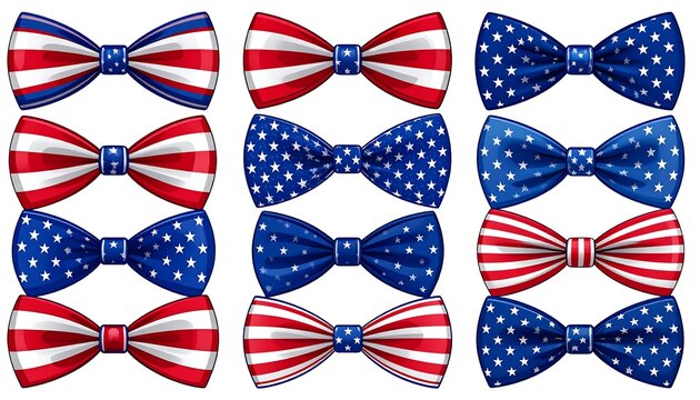 Patriotic bow ties