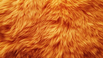 Fototapeta premium Texture of bright orange fur, close-up view