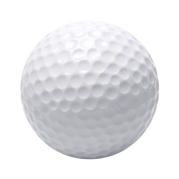 golf ball isolated on white background png, ai generated