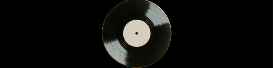 Professional Vintage Vinyl Record Isolated on Transparent Background for High-Quality Podcast Branding and Authentic Audio Content Marketing Campaigns