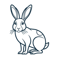 vector illustration of a bunny