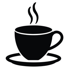 flat vector icon of coffee cup cafe logo vector