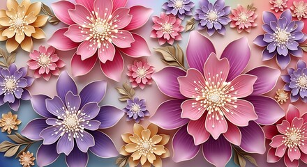 3D Flower Wallpaper