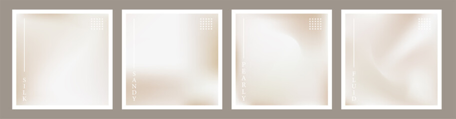 Pearl cream gradient. Soft blush and ivory background bundle. Watercolor wedding overlay. Japandi wabi-sabi texture. Vector illustration.