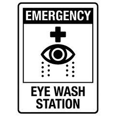 Eye wash station icon with transparent background — representing safety equipment, emergency response, or workplace first aid.
