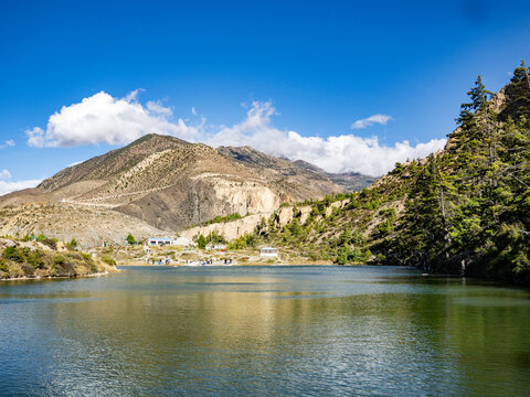Beautiful Dhumba Lake in Mustang, Nepal