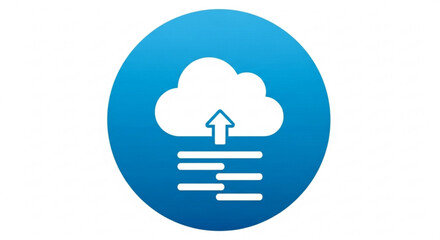 Illustration of a cloud with an arrow pointing up