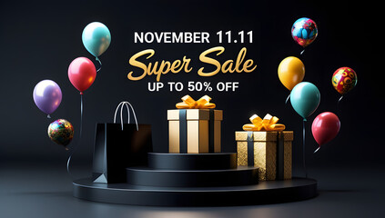 11.11 november sale background