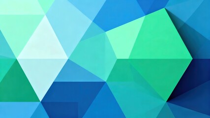 Obraz premium Blue - Green Geometric Graphic Background