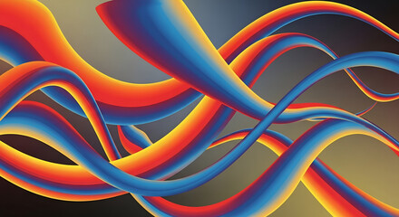  gradient wave circles in minimal futuristic abstract composition.