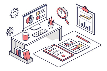 Isometric Business Workflow Scene Pack
Small isometric compositions